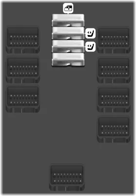 Bloque de Fusibles del Panel de Instrumentos Central