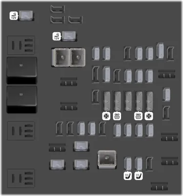 Bloque de fusibles del tablero de instrumentos (Izquierdo)