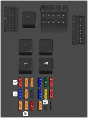 Caja de fusibles del lado del conductor [SF]