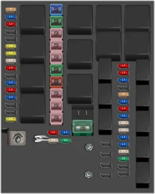 Caja de fusibles en el motor [4G15B 1.5L 143 HP]