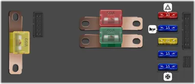 Caja de fusibles del compartimento del motor