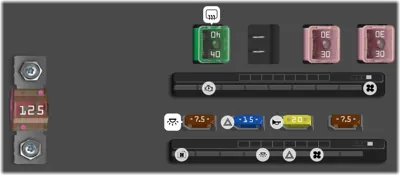 Caja de fusibles en el motor (Lado del conductor)