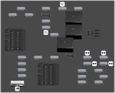Bloque de Fusibles del Tablero de Instrumentos