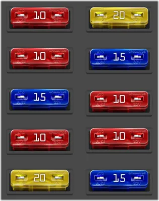 Fusiblera del Habitáculo (Lado del Conductor)
