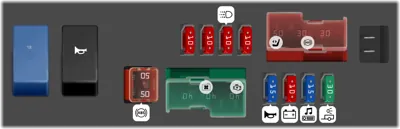 Caja de fusibles del compartimento del motor n.º 2