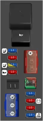 Caja de Fusibles del Compartimiento del Motor #2 (Versión 1)