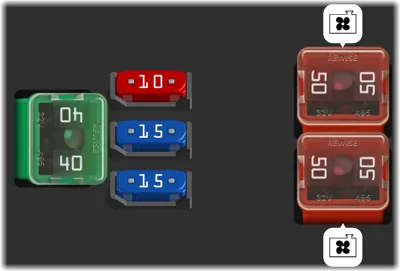Caja adicional del compartimento del motor