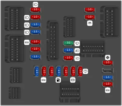 Caja del compartimento del motor №1