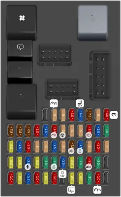 Caja de Fusibles de la Unión del Pasajero (Delantera)