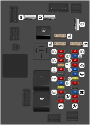 Caja de fusibles del compartimento de pasajeros