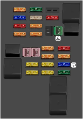 Caja de fusibles del compartimento de equipaje