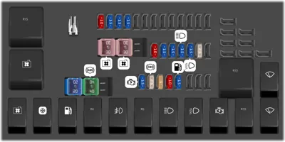 Engine fuse box
