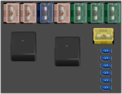 Panel de fusibles del compartimento del motor (Ver.2)
