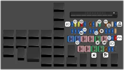 Bloque de fusibles (Compartimiento del motor)