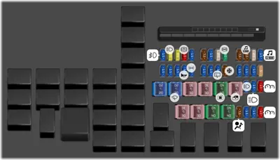 Bloque de fusibles (Compartimiento del motor)
