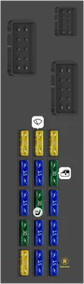 Caja de fusibles interior