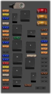 Caja de fusibles del compartimento del motor