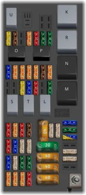 Caja de fusibles del compartimento de equipaje