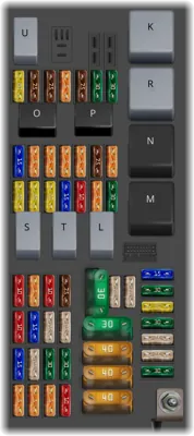 Caja de fusibles del compartimento de equipaje