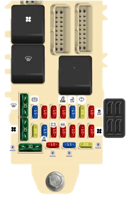 Caja de Fusibles del Tablero de Instrumentos