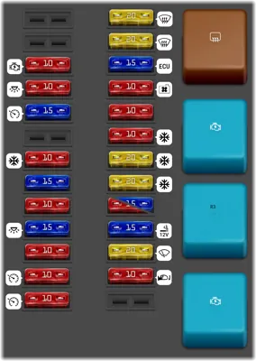 Panel izquierdo del compartimento de pasajeros