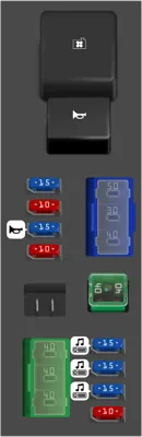 Panel de fusibles del compartimento del motor n.º 2