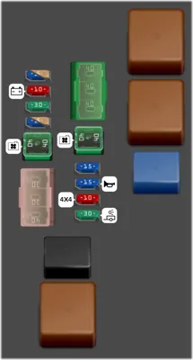 Caja de fusibles en el compartimiento del motor N°2