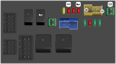 Caja de fusibles en el compartimento del motor n° 1