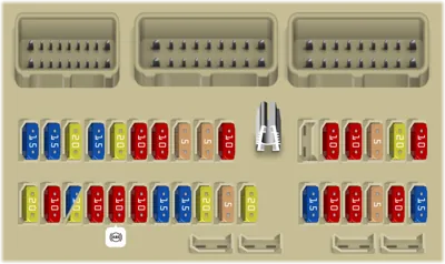 Caja de fusibles del tablero de instrumentos izquierdo