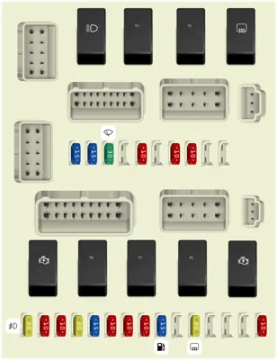 Panel de Fusibles del Motor No.1