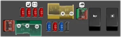 Panel de fusibles del motor No.2