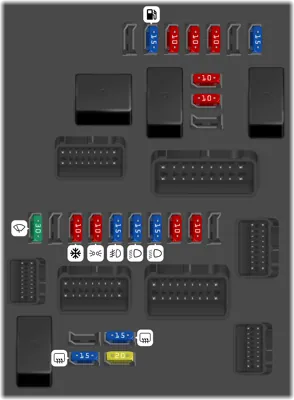 Caja de Fusibles del Compartimento del Motor 1