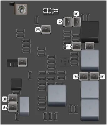 Caja de fusibles del compartimento del motor (2)
