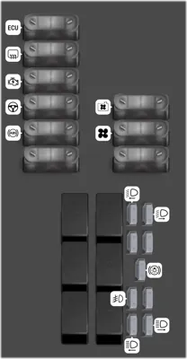 Caja de fusibles del compartimento del motor 2