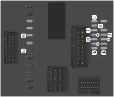 Caja de fusibles del tablero de instrumentos