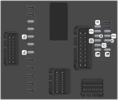 Caja de fusibles del tablero de instrumentos