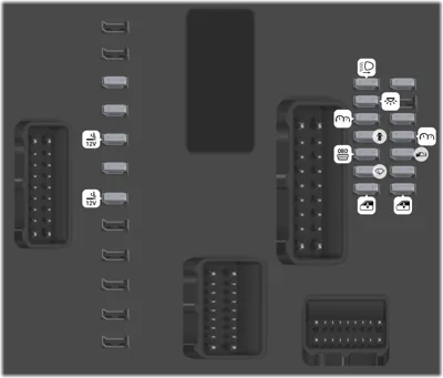 Caja de fusibles del tablero de instrumentos