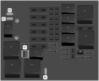 Caja de fusibles del compartimento del motor
