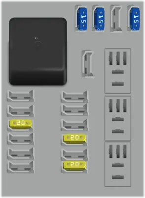 Caja de fusibles del compartimento de carga
