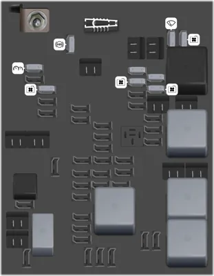Caja de fusibles del compartimento del motor II