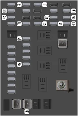 Caja de fusibles del tablero de instrumentos