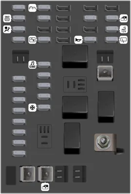 Caja de fusibles del tablero de instrumentos