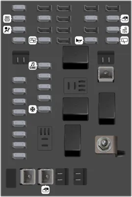 Caja de fusibles del tablero de instrumentos
