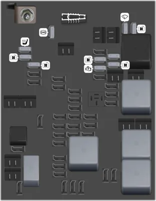 Caja de fusibles del compartimento del motor II