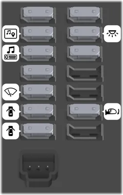 Caja de fusibles del tablero de instrumentos