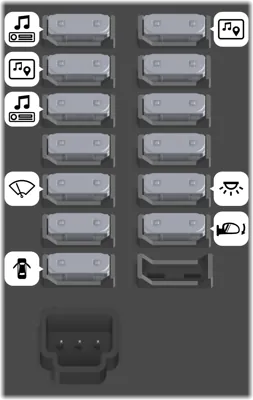 Caja de fusibles del tablero de instrumentos