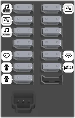 Caja de fusibles del tablero de instrumentos