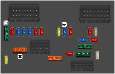 Fusibles del compartimento del motor