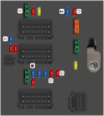 FUSIBLES COMPARTIMENTO MOTOR