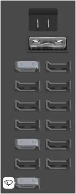 Caja de fusibles del compartimiento del motor [B]